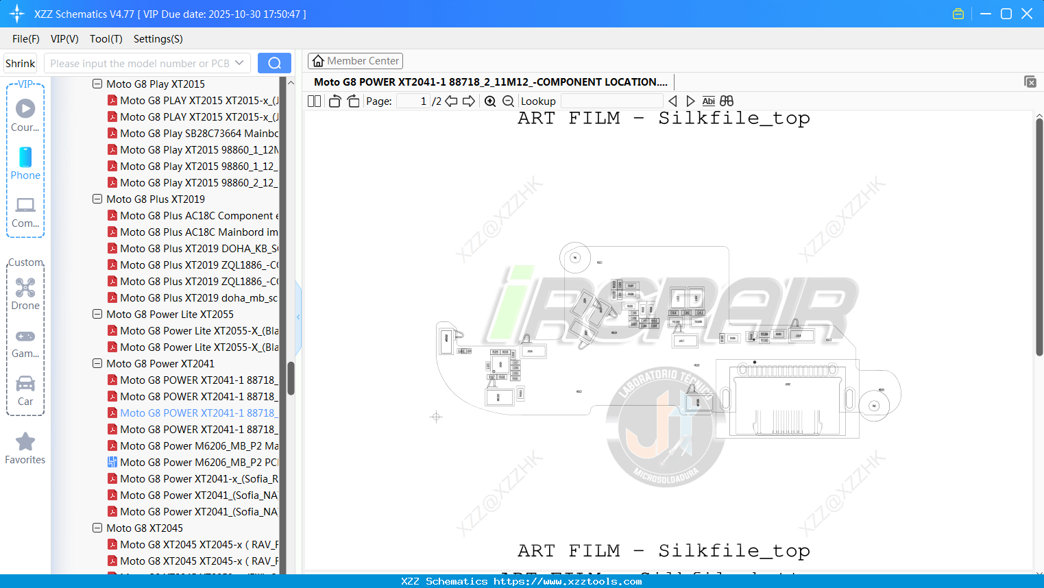 Motorola Moto G8 POWER XT2041-1 88718_2_11M12_-COMPONENT LOCATION
